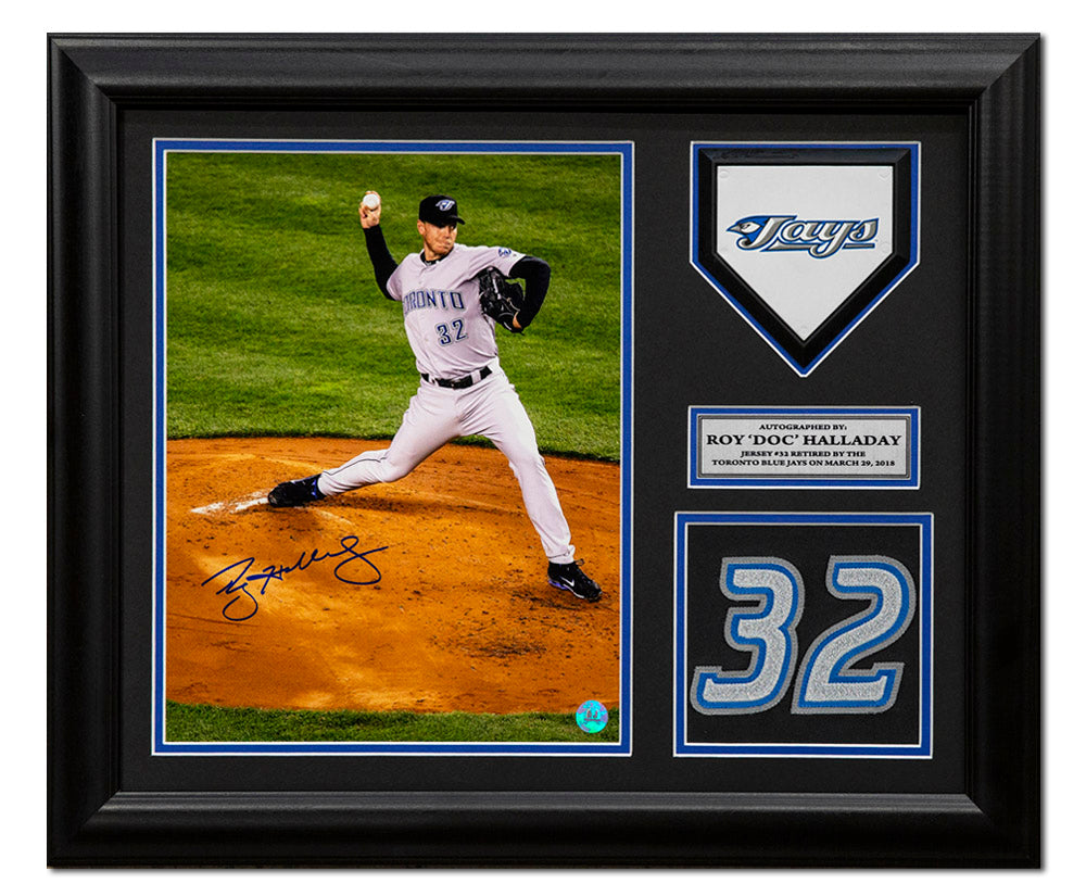 Dave Stieb Toronto Blue Jays Signed 20x24 Jersey Number Frame 5 