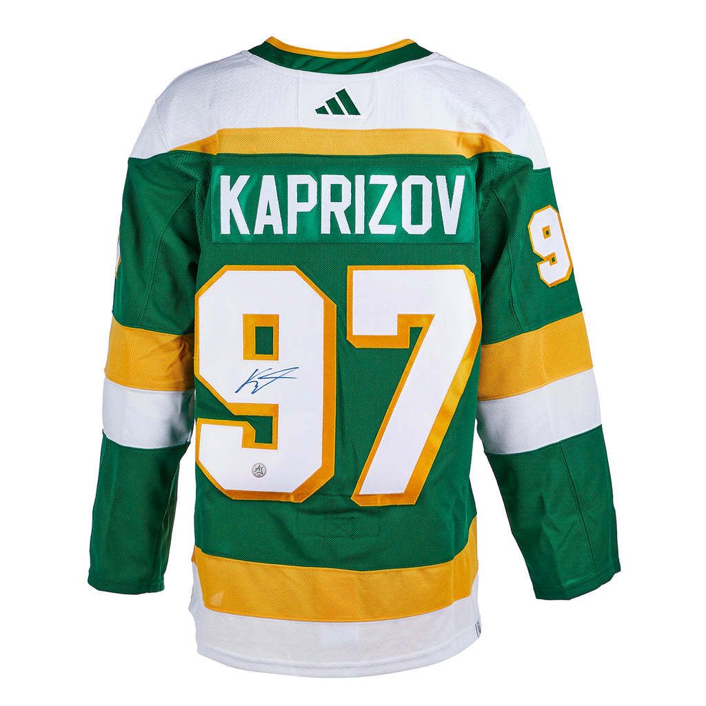 FanHQ Kirill Kaprizov Autographed Adidas Authentic Minnesota Wild 2022 Winter Classic Jersey