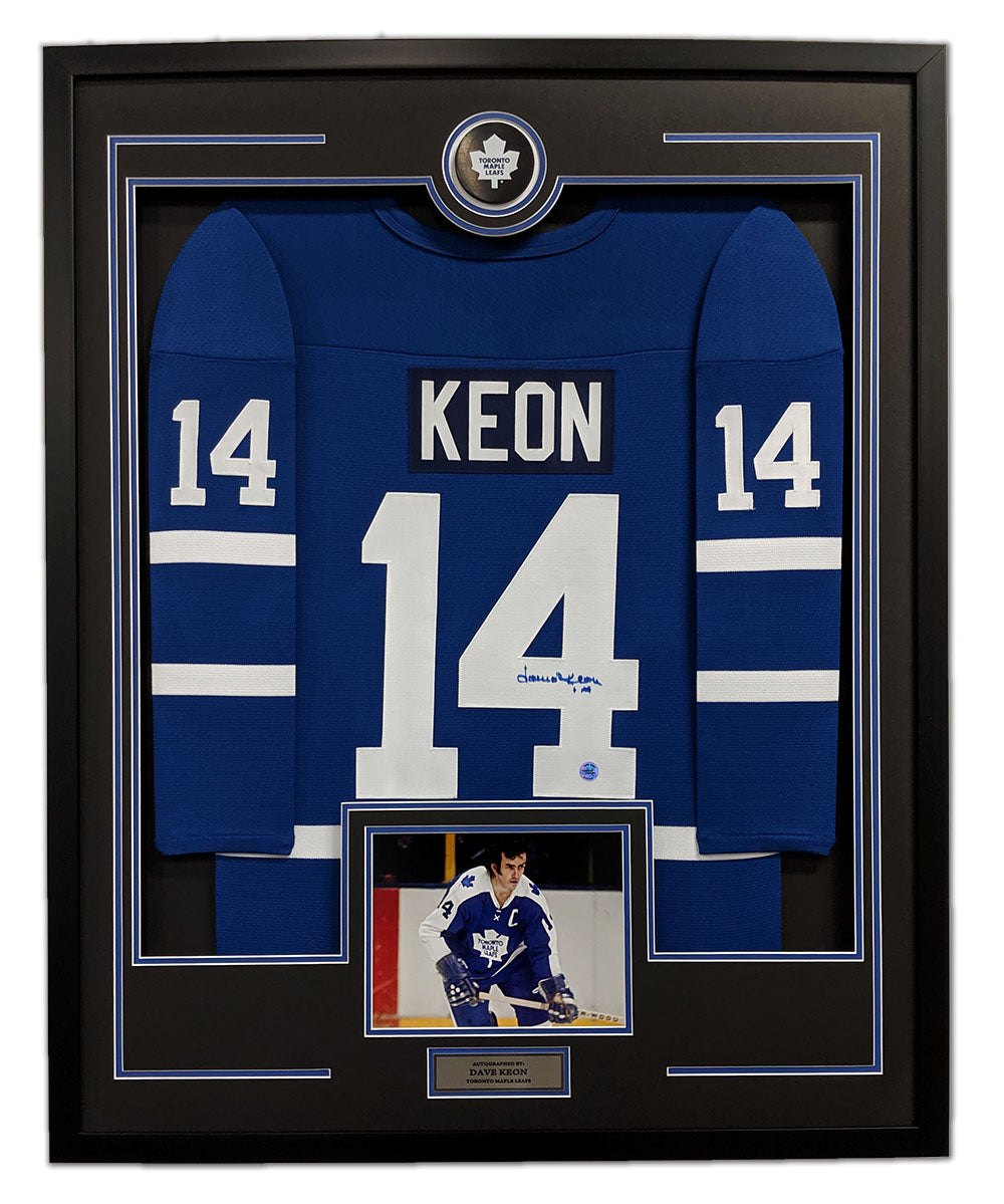  Dave Keon Signed Toronto Maple Leafs 36x44 Jersey Frame 