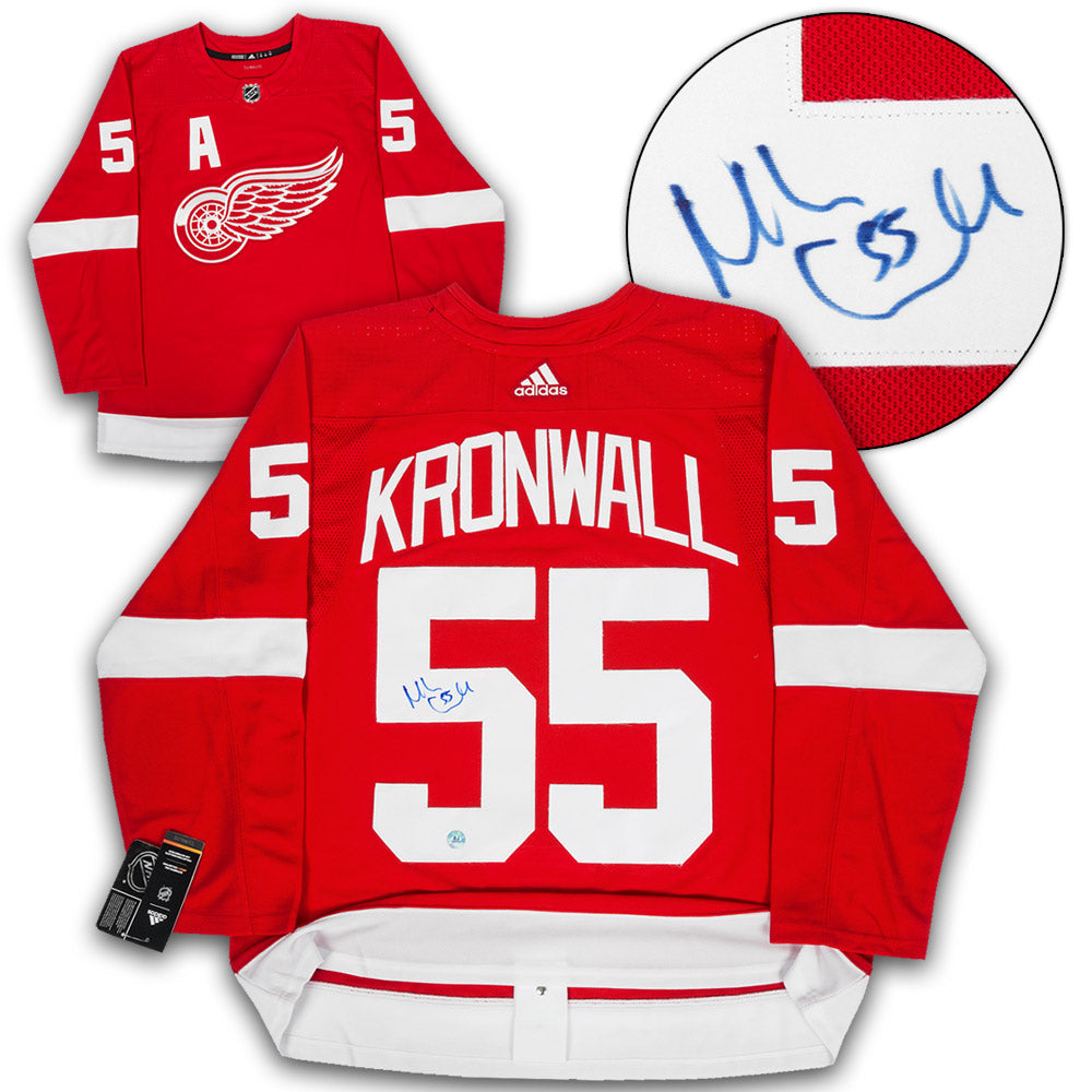 red wings autographed jersey
