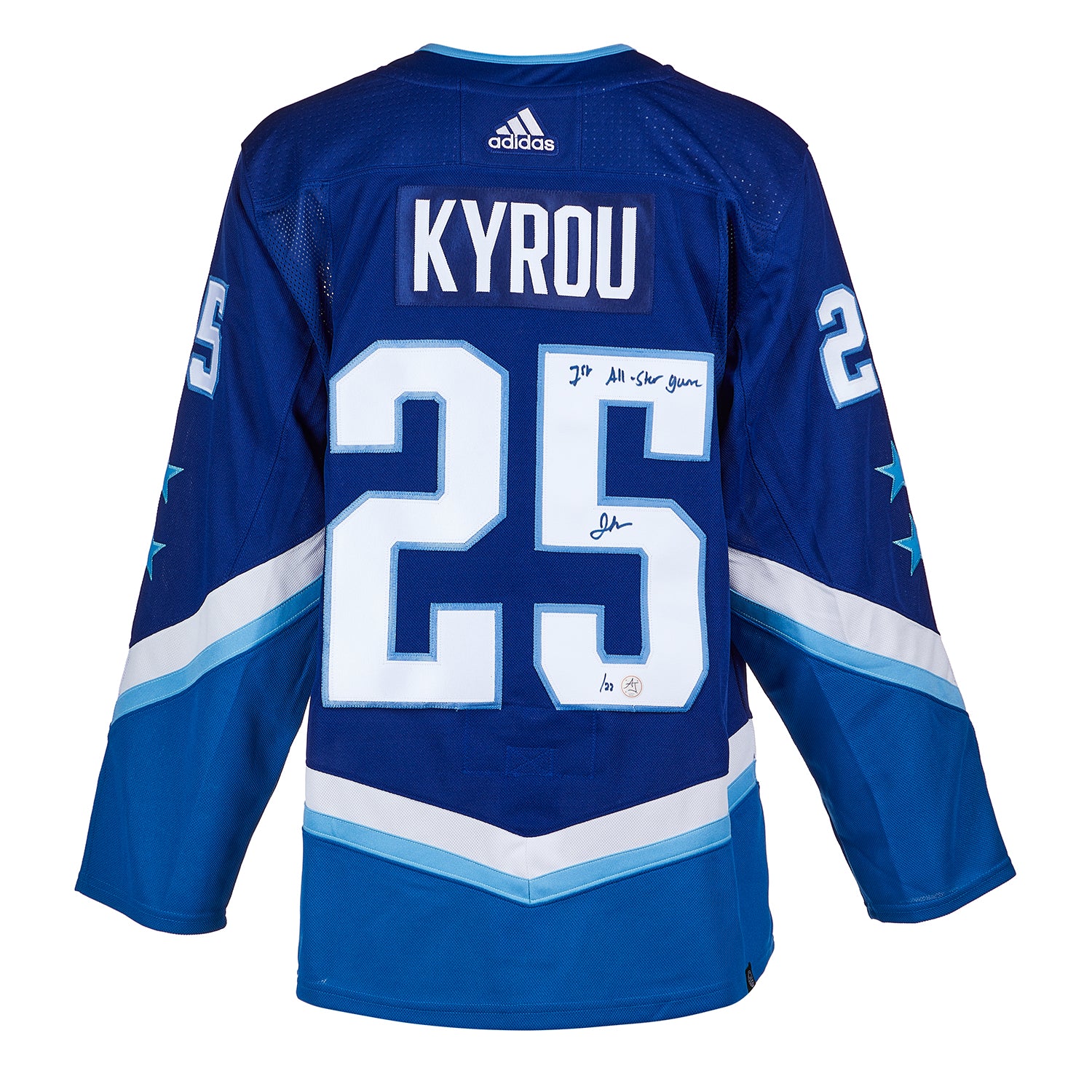  Jordan Kyrou Signed 2022 NHL All-Star 1st ASG adidas Jersey 