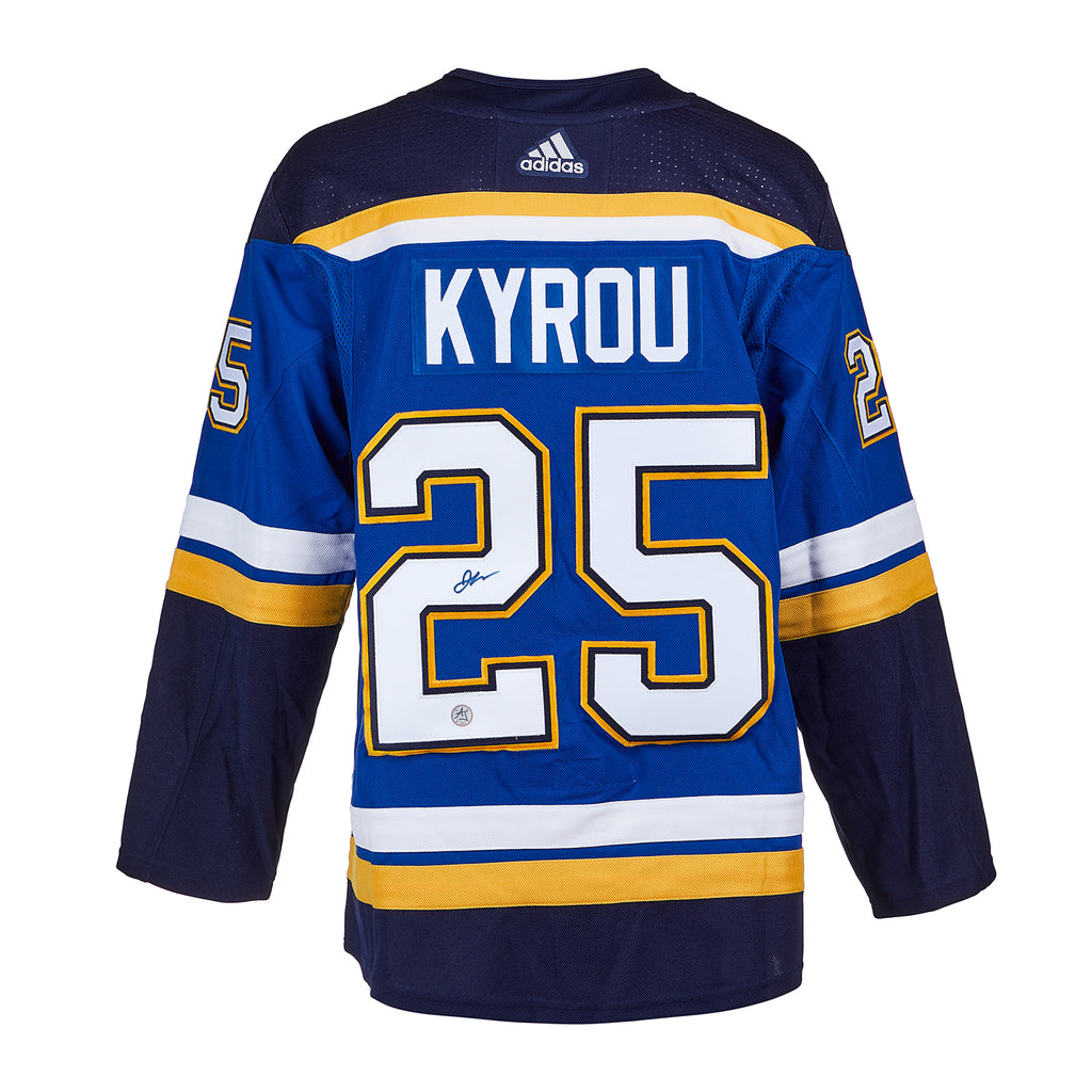 ST. LOUIS BLUES REVERSE RETRO KYROU FANATICS PLAYER TEE - YELLOW – STL  Authentics