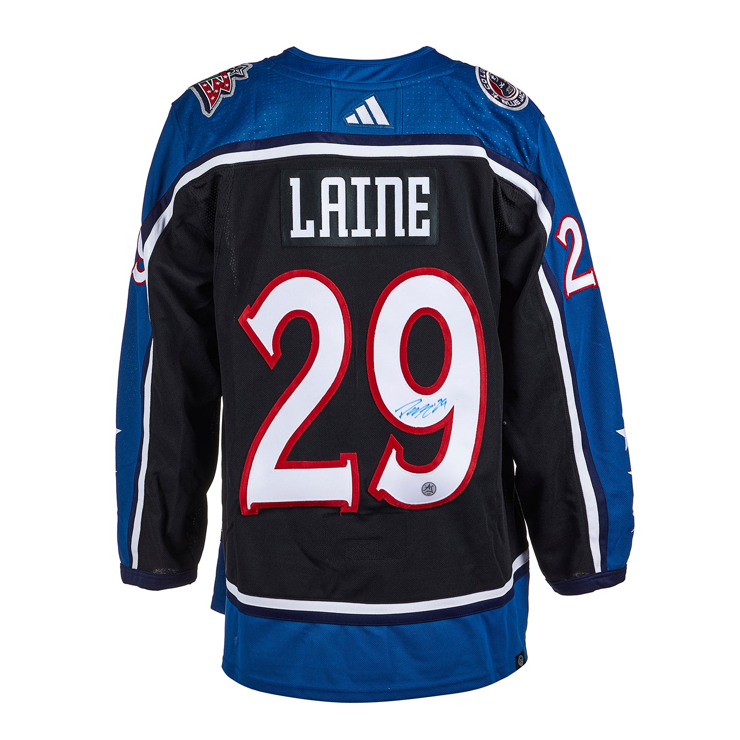  Patrik Laine Signed Columbus Blue Jackets Reverse Retro 2.0 adidas Jersey 