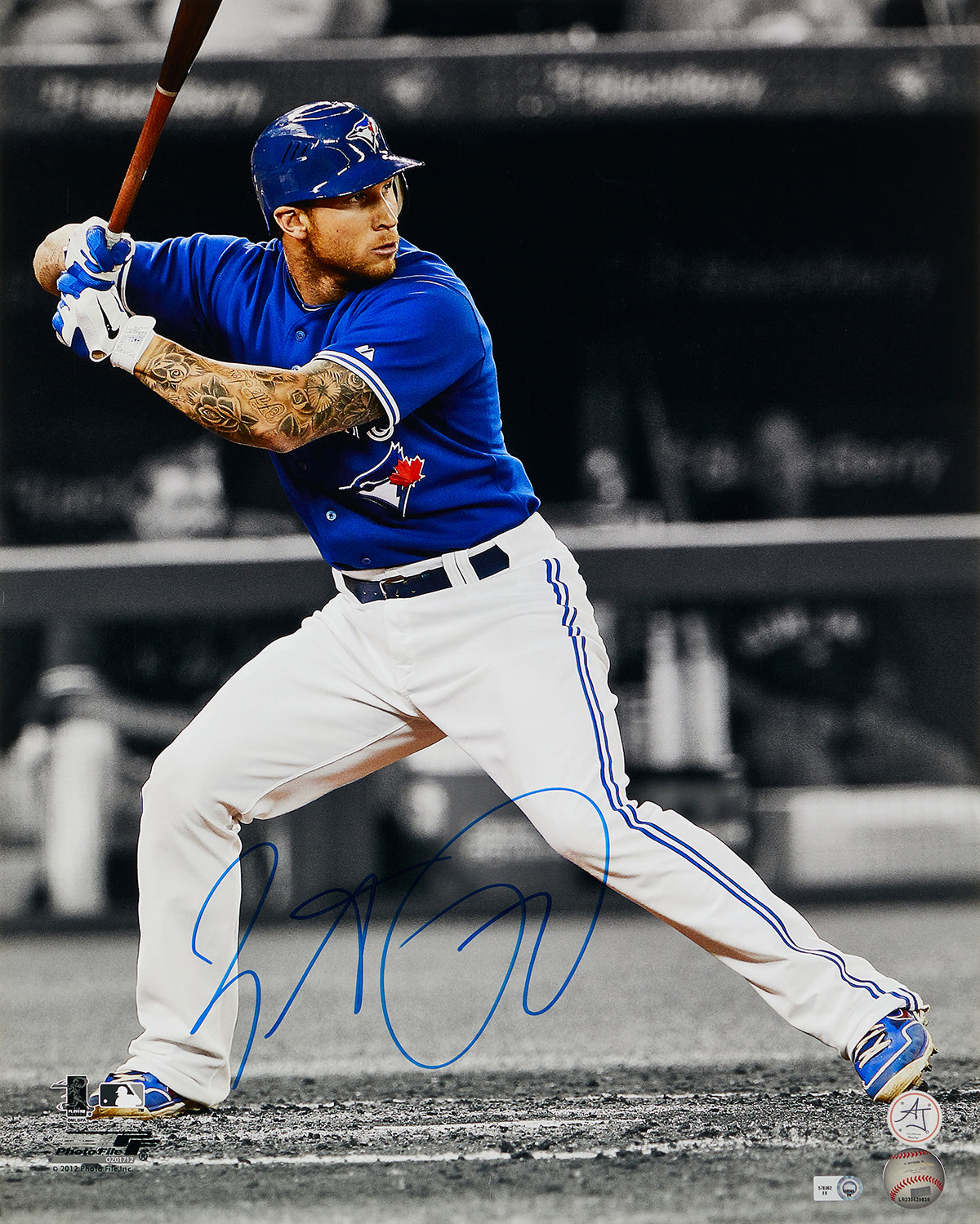  Brett Lawrie Signed Toronto Blue Jays Isolation 16x20 Photo 