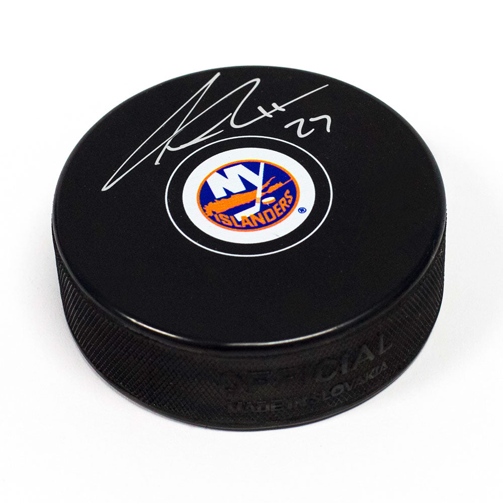  Anders Lee New York Islanders Autographed Hockey Puck 