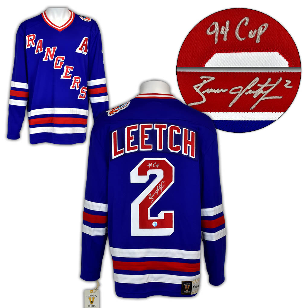 New York Rangers #2 Brian Leetch Jersey Worn and Signed by Brian