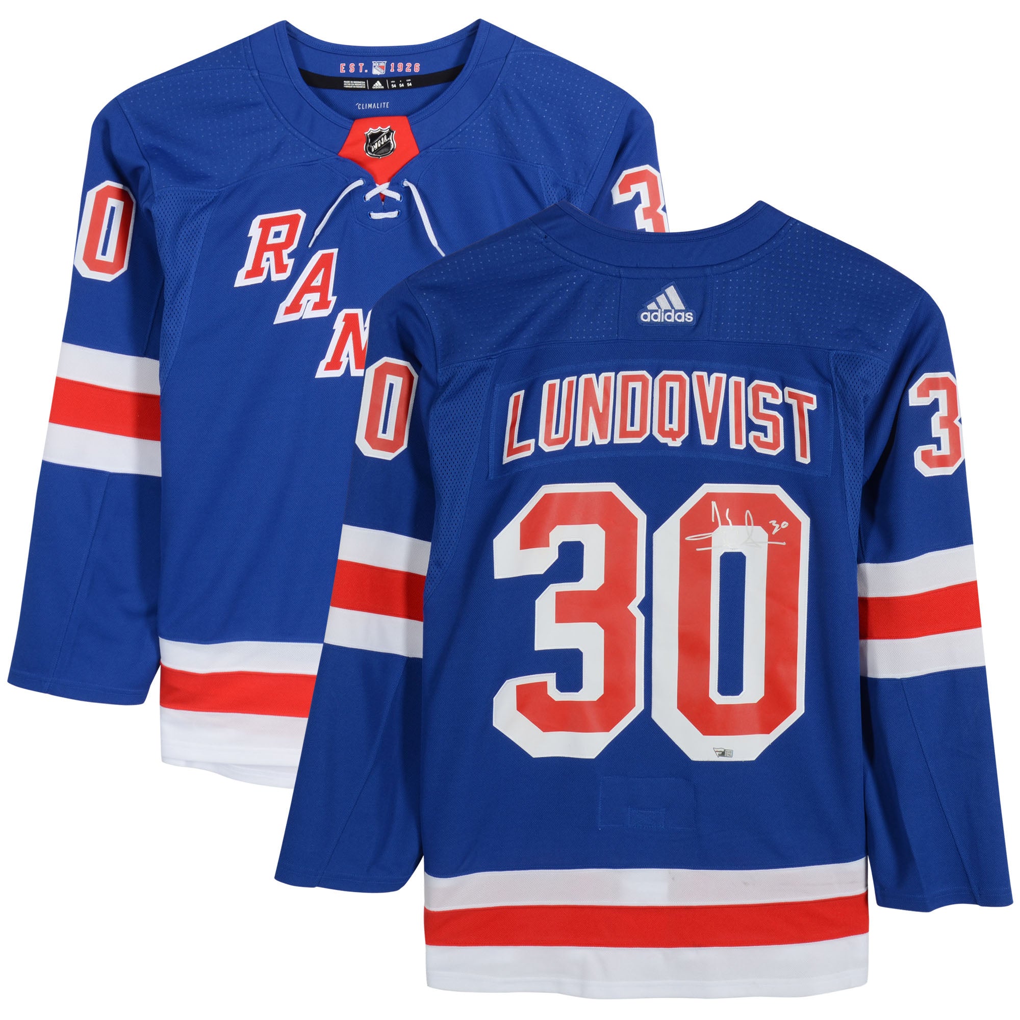 new york rangers signed jersey