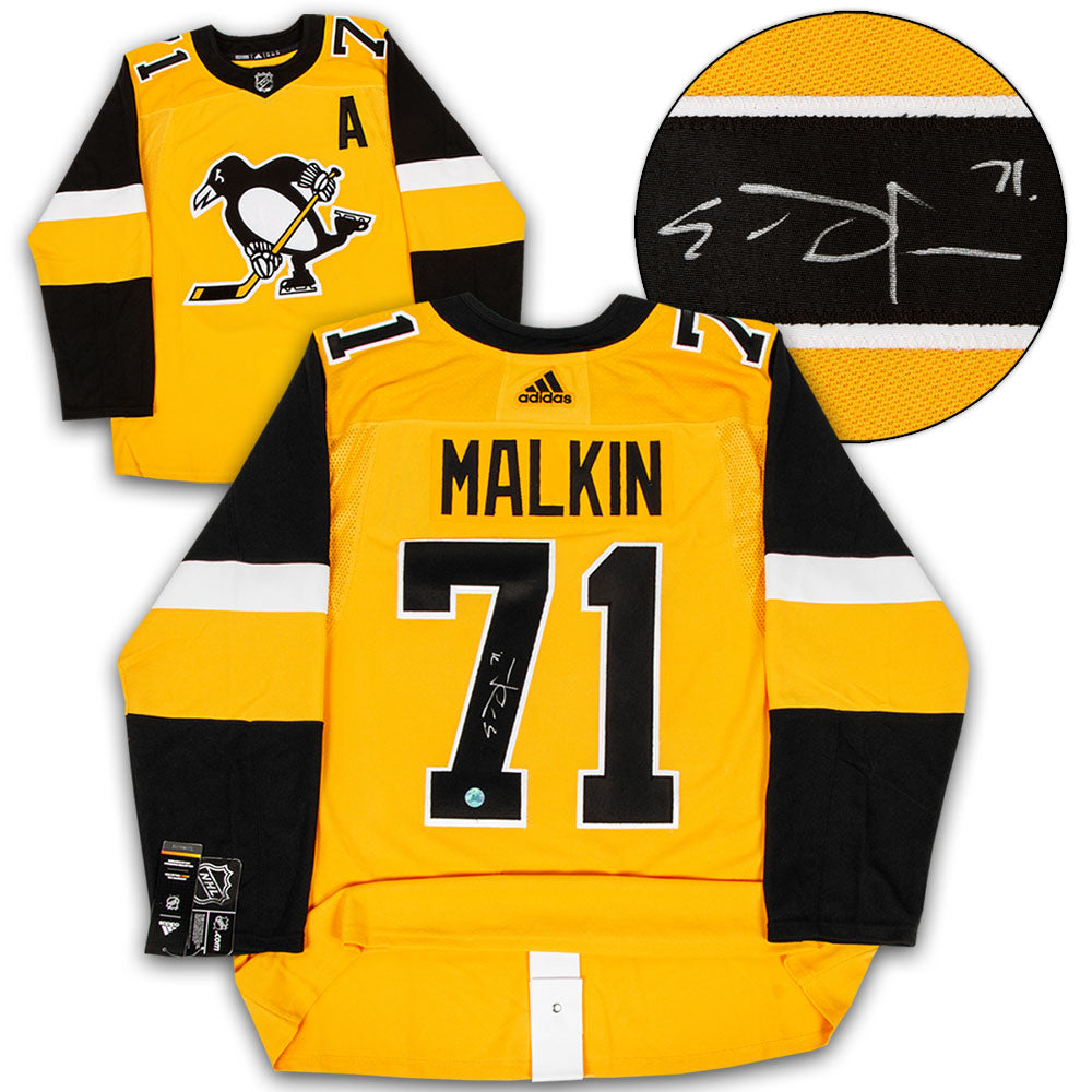 Evgeni Malkin Signed, Inscribed Pittsburgh Penguins Adidas