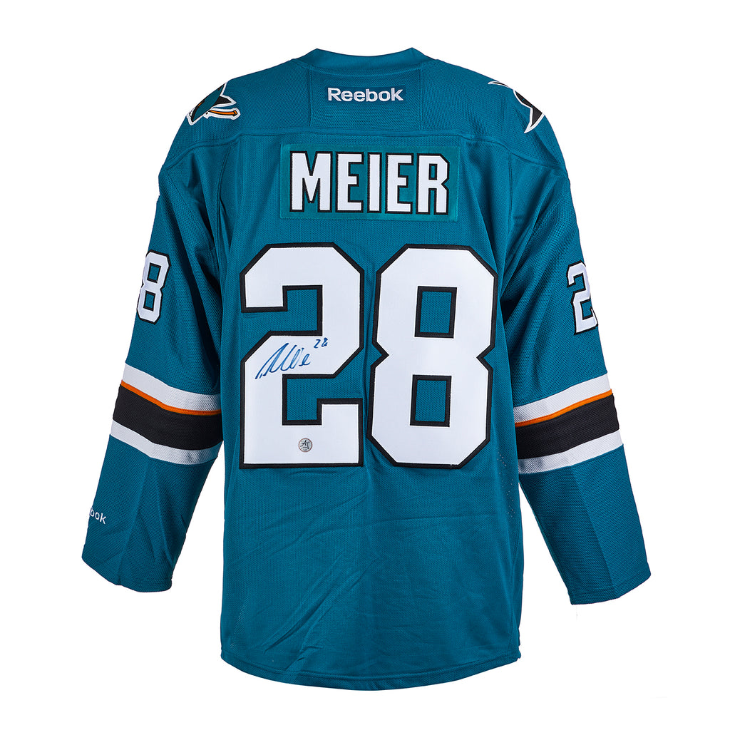 Timo Meier Signed San Jose Sharks Reverse Retro 22 Adidas Jersey