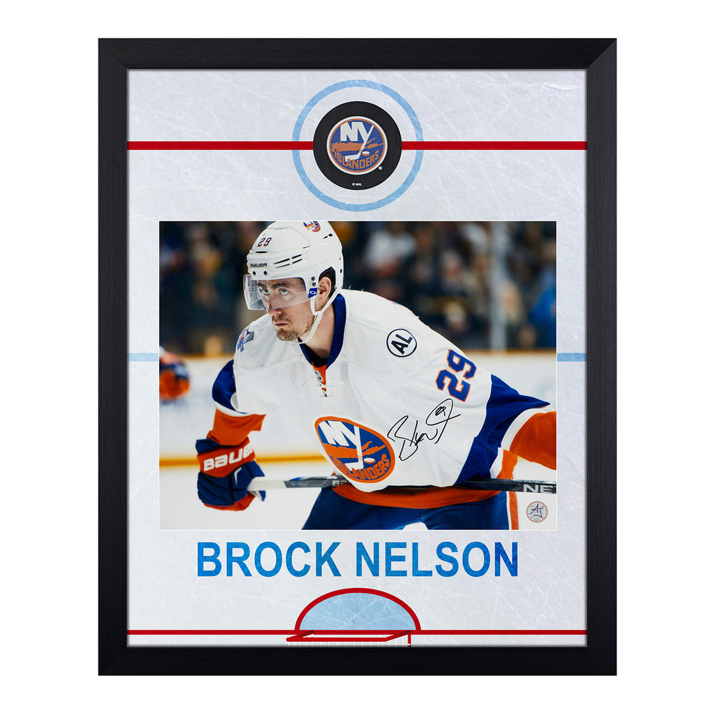 Brock Nelson New York Islanders Autographed Blue Adidas Authentic