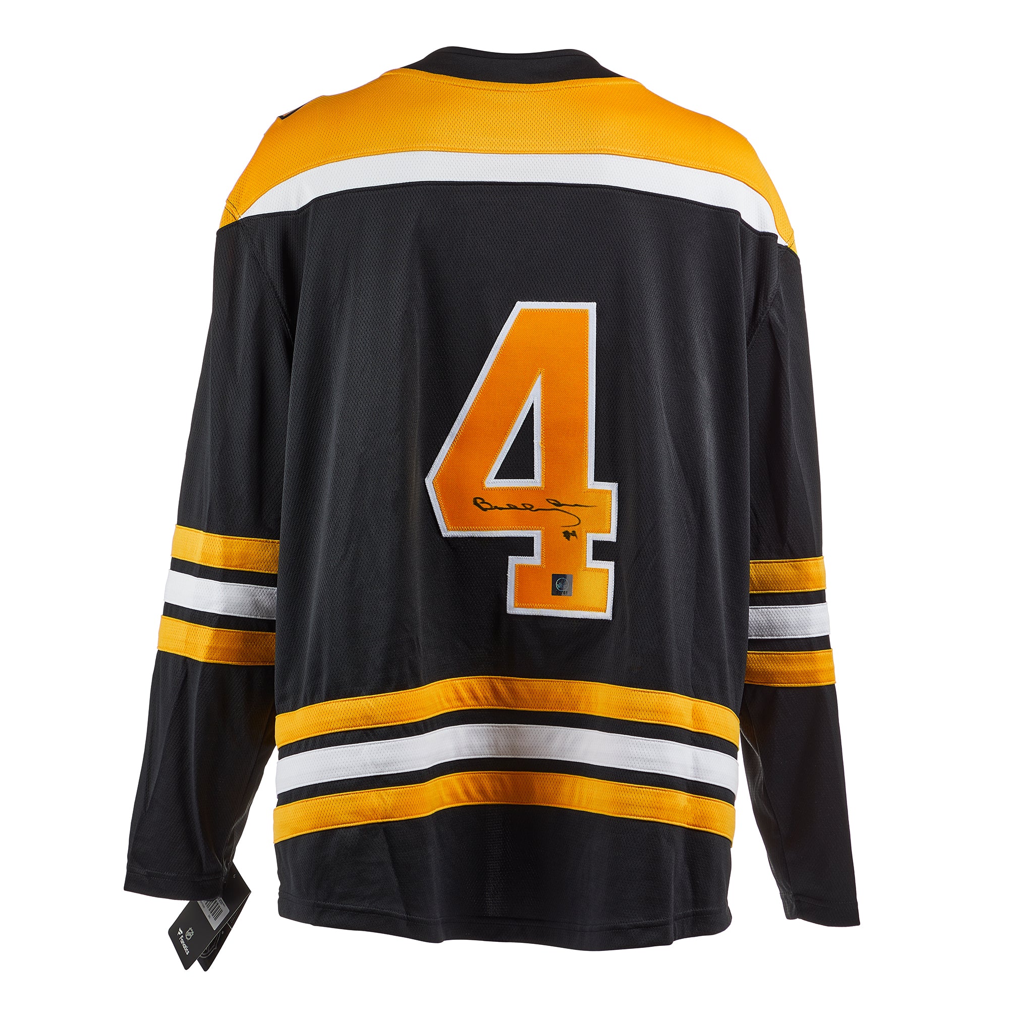  Bobby Orr Autographed Boston Bruins Black Fanatics Jersey 