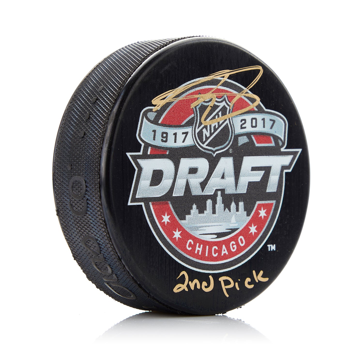 nhl signed pucks