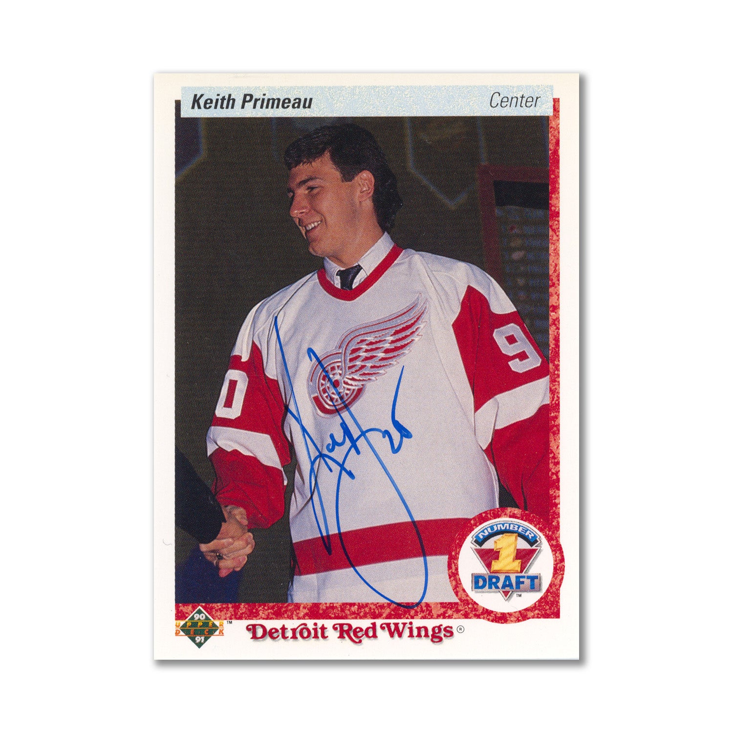  Autographed 1990-91 Upper Deck #354 Keith Primeau Rookie Card 