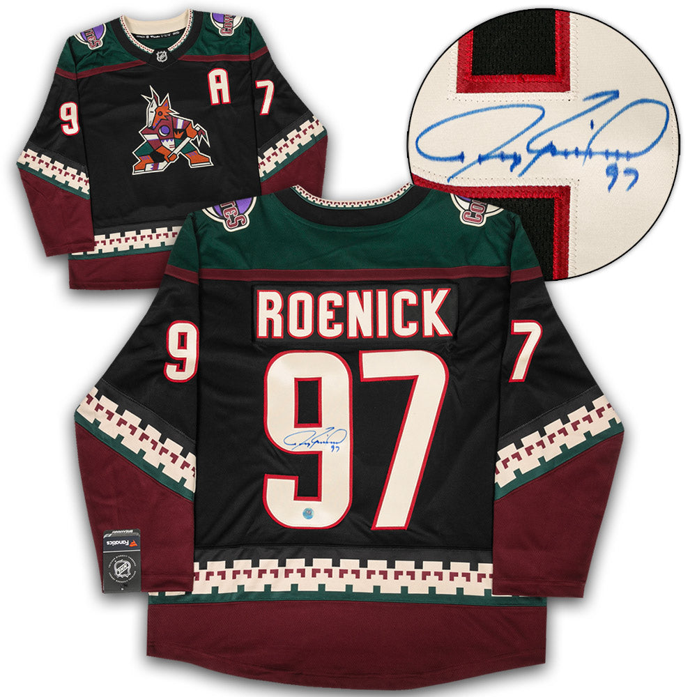 Autographed Jeremy Roenick Jersey - & Dated Last Game Reebok