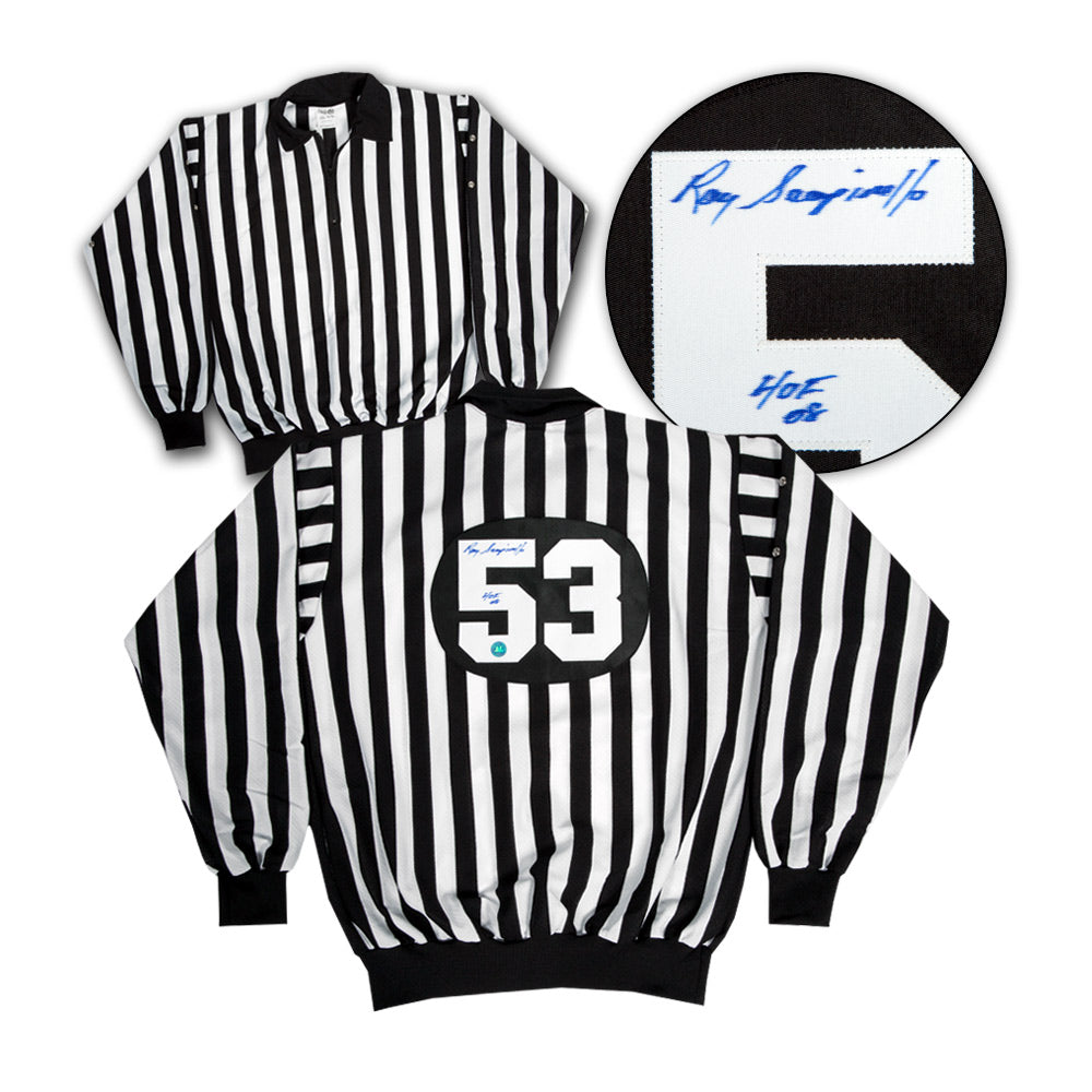  Ray Scapinello Autographed Referee Linesman Hockey Jersey 