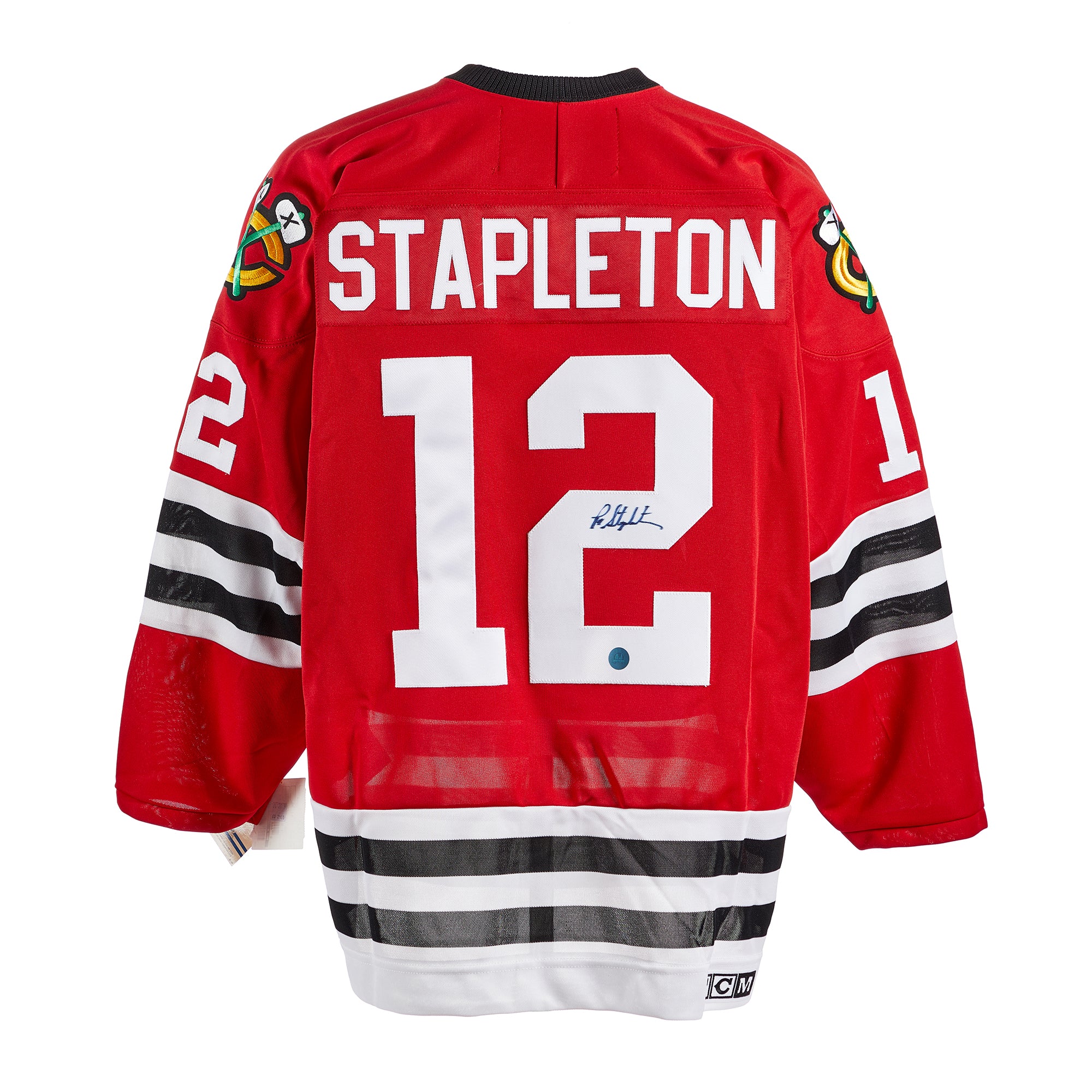  Pat Stapleton Chicago Blackhawks Autographed Vintage CCM Jersey 