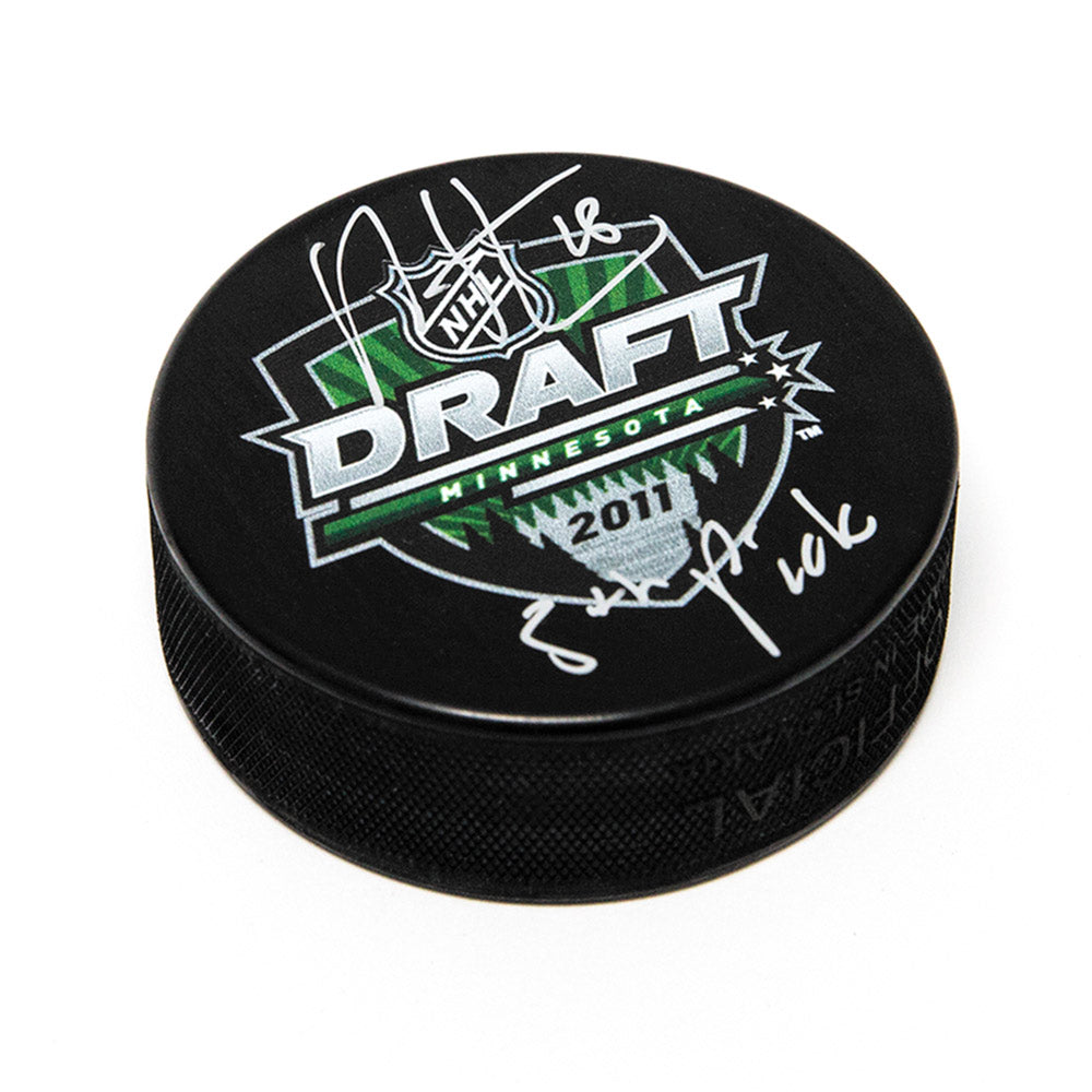  Ryan Strome Signed 2011 NHL Entry Draft Puck with 5th Pick Note 