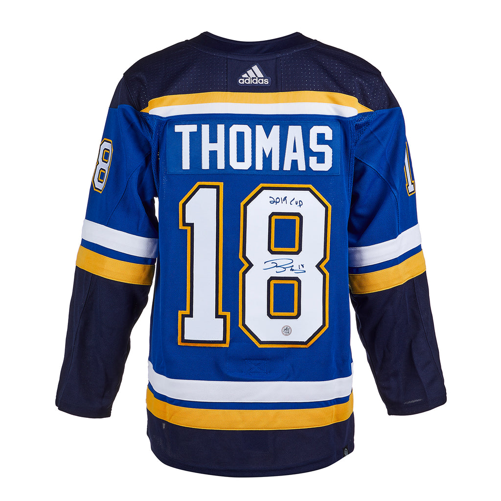 Robert Thomas St Louis Blues Autographed Adidas Home Jersey w