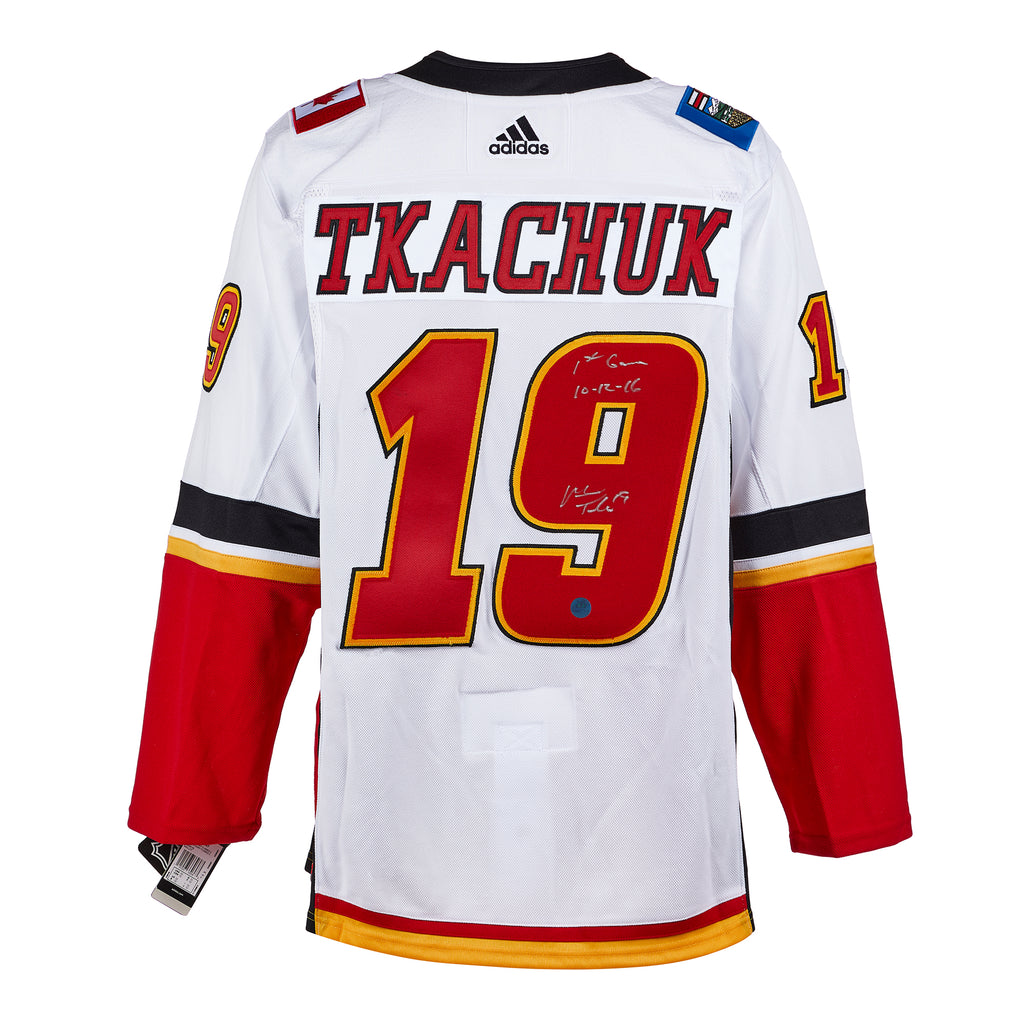 Charitybuzz: Matthew Tkachuk Autographed Calgary Flames Retro Authentic  Jersey