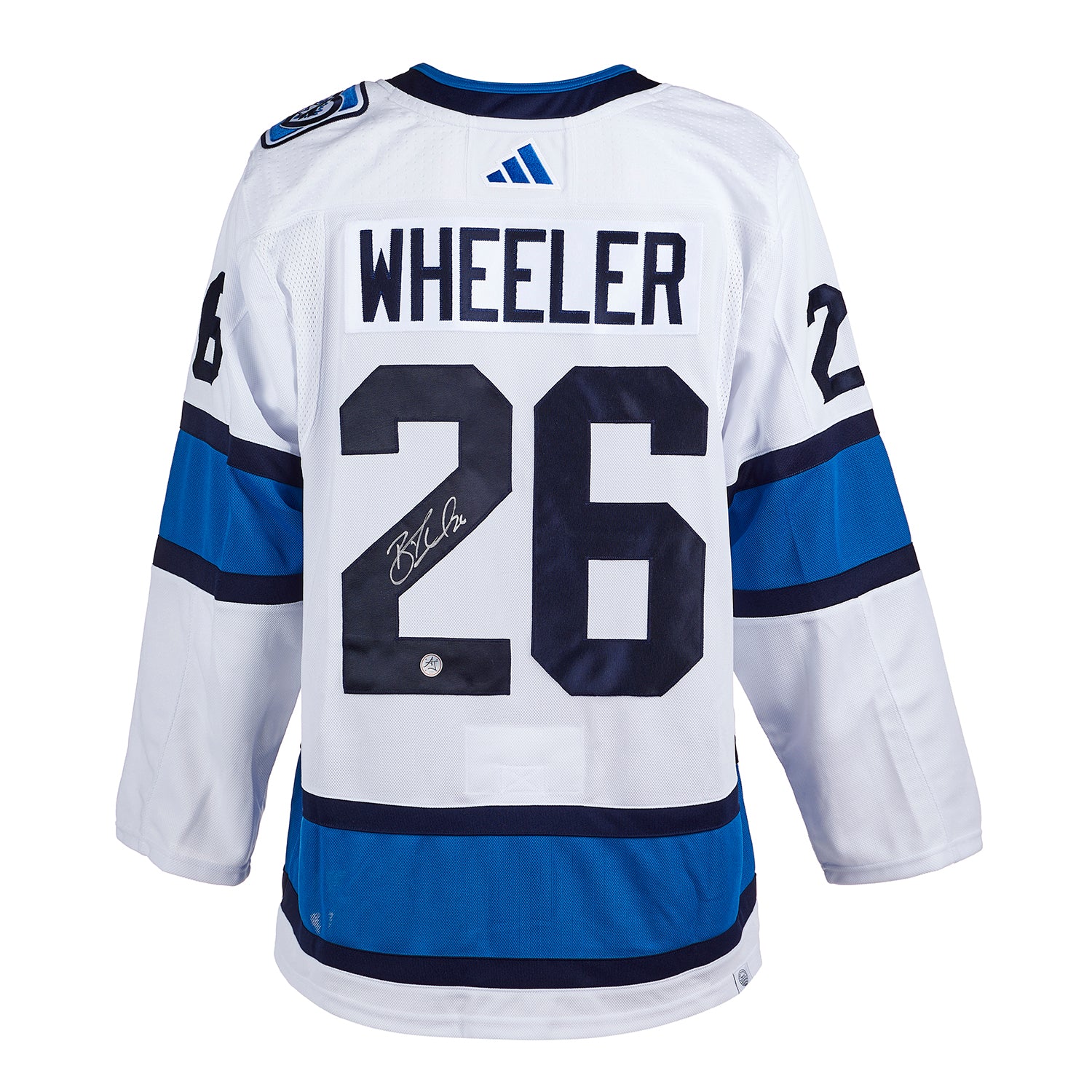  Blake Wheeler Signed Winnipeg Jets Reverse Retro 2.0 adidas Jersey 