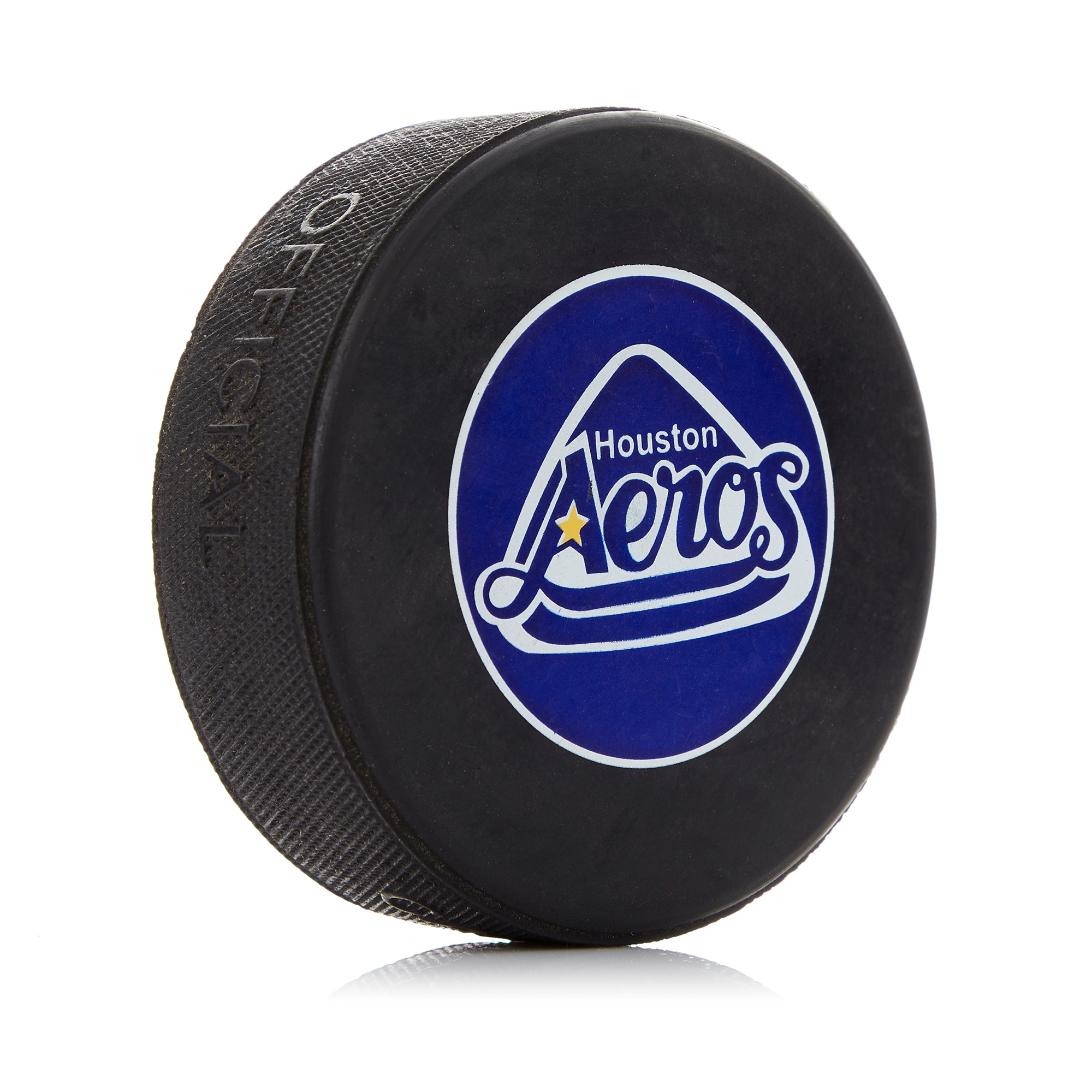  Houston Aeros World Hockey Association Souvenir WHA Puck 