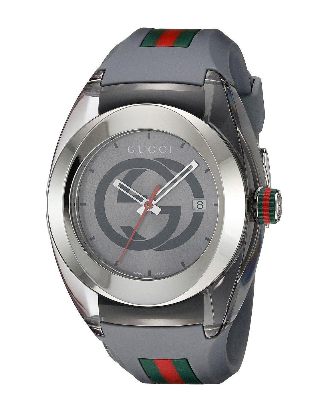 Gucci SYNC XXL Gray Rubber Gray Dial Watch YA137109 – Crown Jewelers