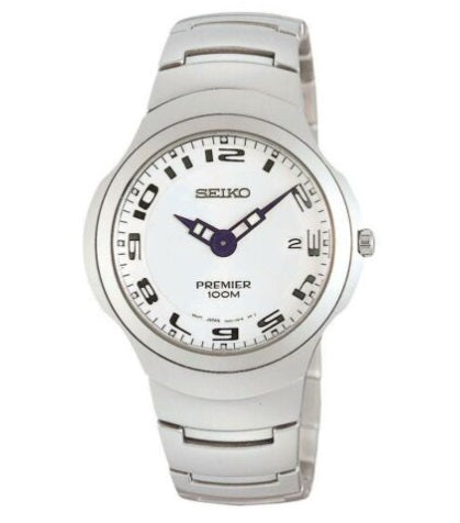 Seiko Unisex Watch premier sapphire crystal arabic numbers round case –  Crown Jewelers