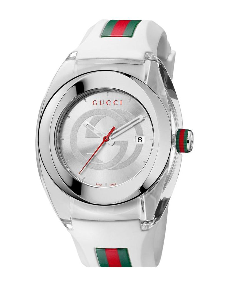 white gucci sync watch