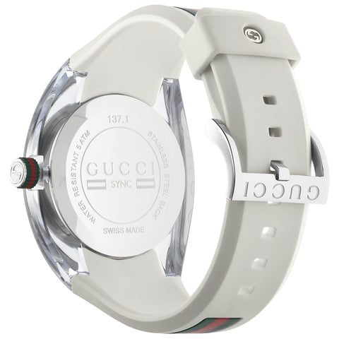 gucci sync watch white