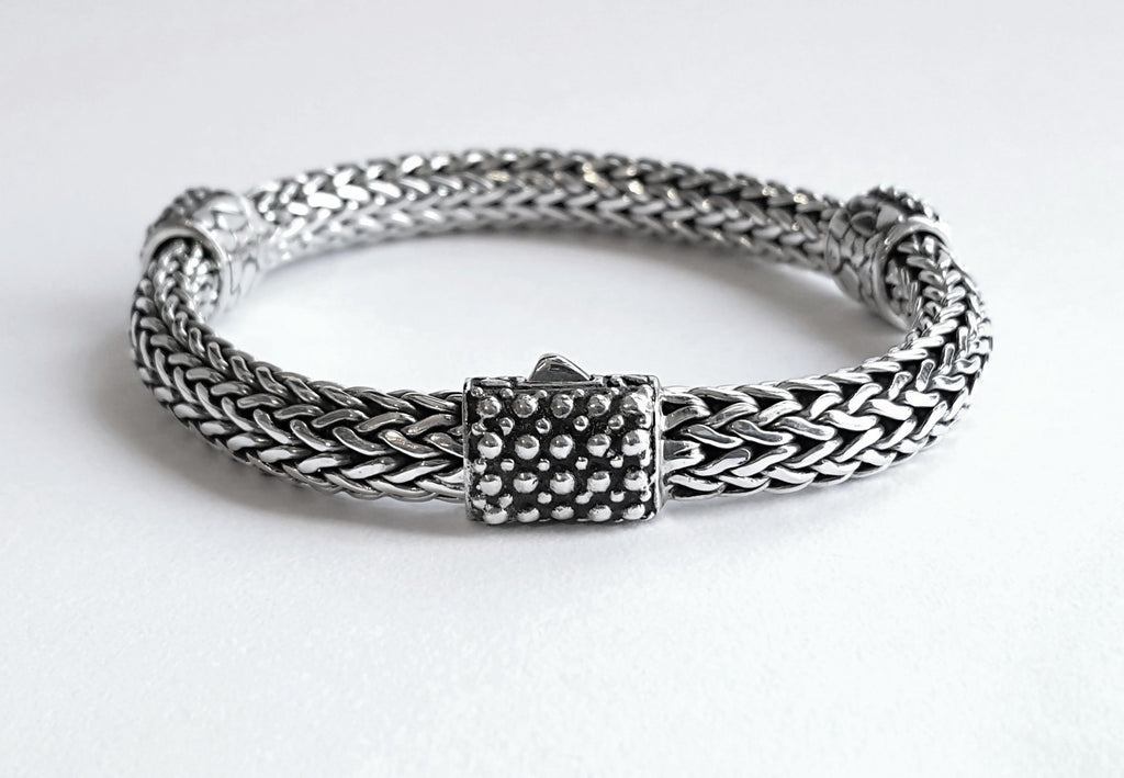 House of Bali by George Thomas Sterling Silver Braided Bracelet – The ...