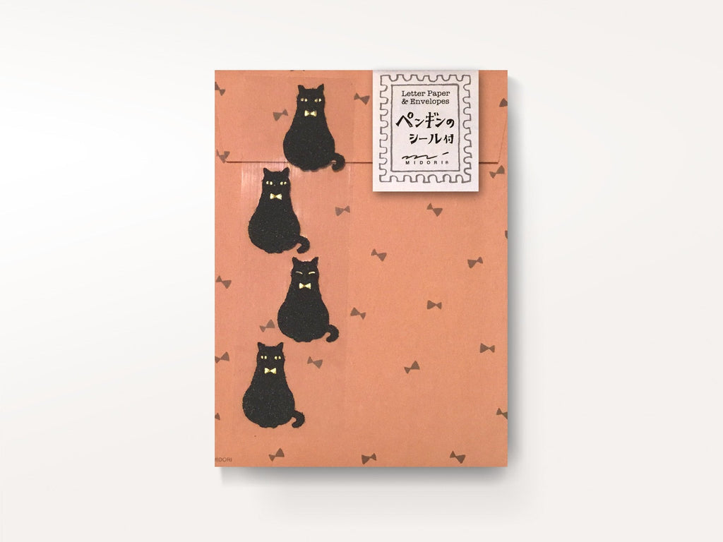 Midori Letter Set - Collage Cat