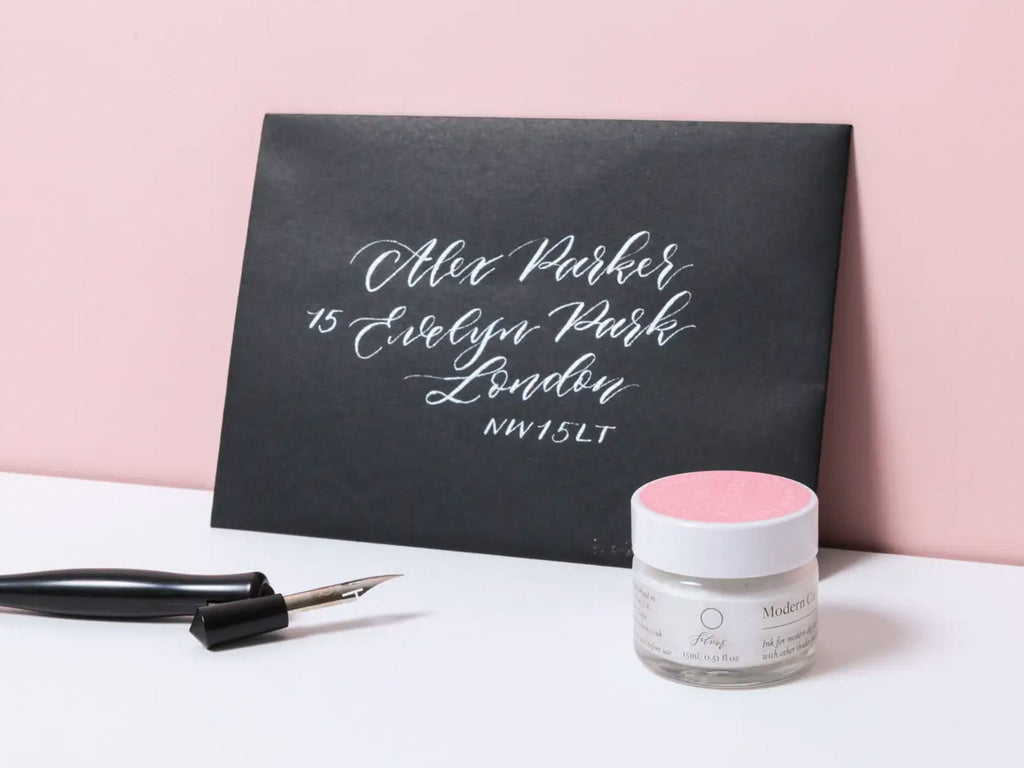 Muted Calligraphy Inks - Blush, Taupe, Coral, Dusty Rose, Rust, Pale Gray,  Lavender, Dusty Blue, Hunter Green, Dark Gray – Written Word Calligraphy  and Design