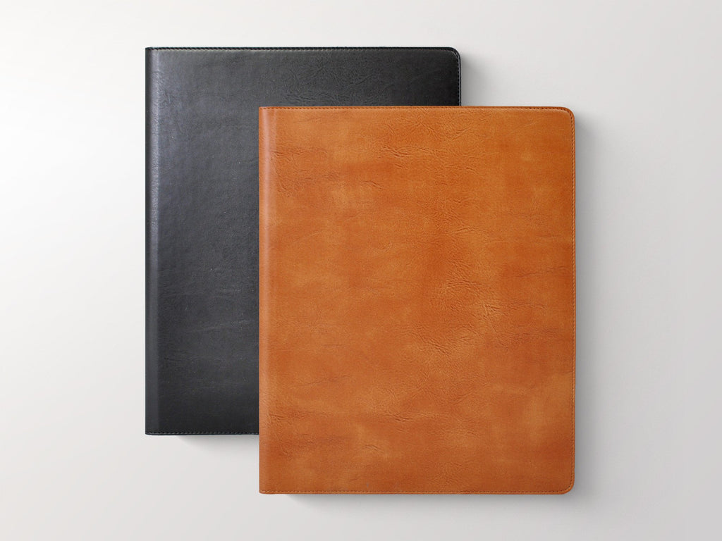 Hand Made Custom Leather Left-Handed Business Binder And Portfolio