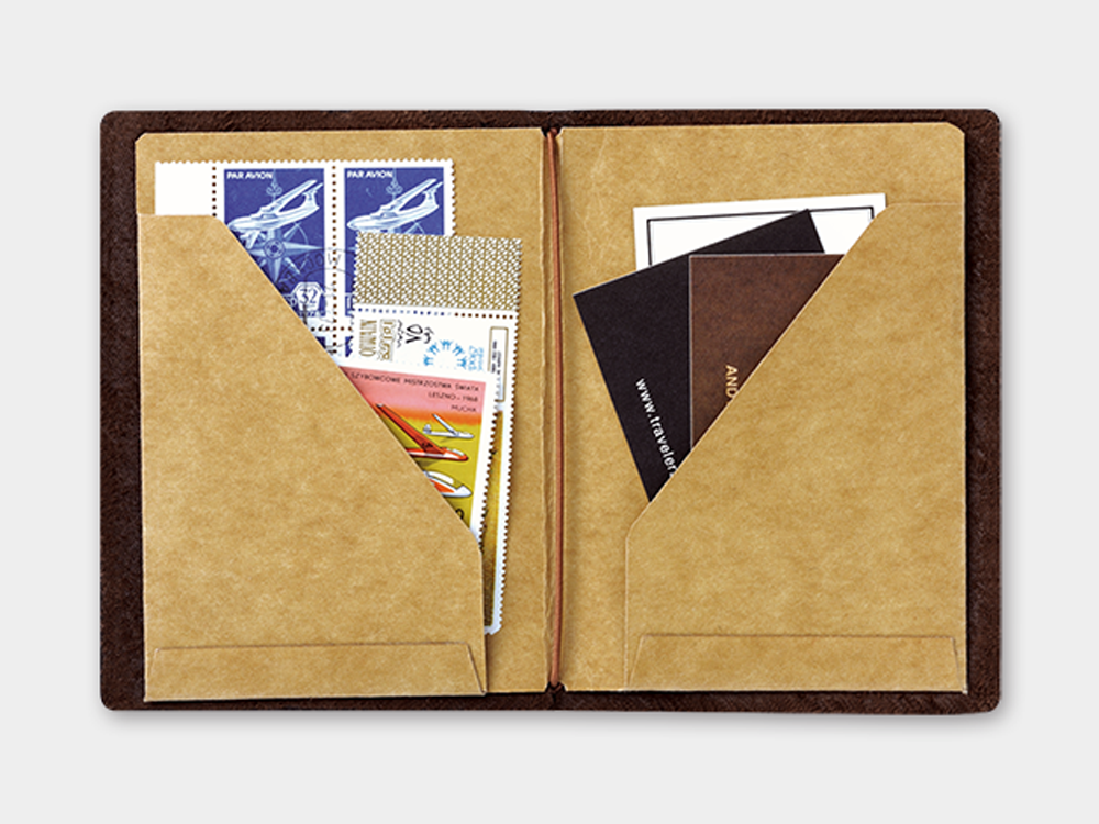 トラベラーズカンパニー Traveler's Notebook, Passport Size, Limited Edition, Card  Included, Brown 91209659