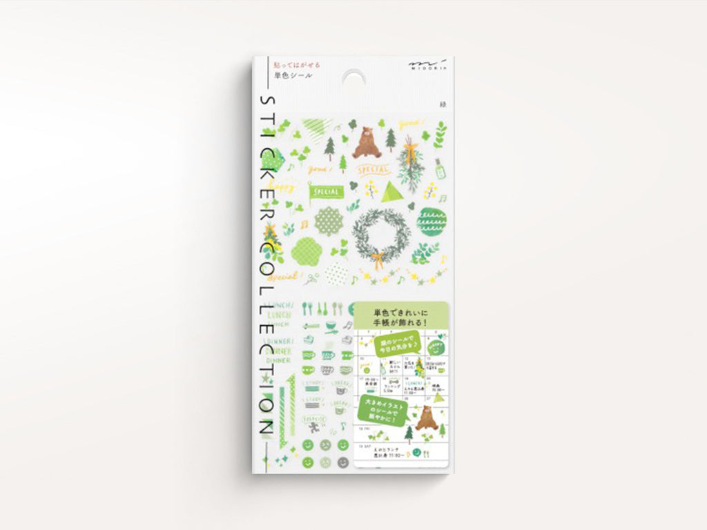 Midori Color Stickers - Green