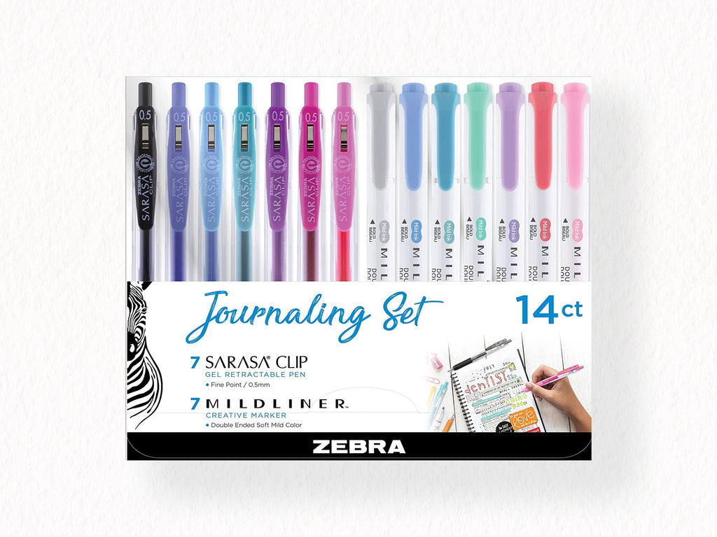  Zebra Pen Neutral Palette Set, Includes 8 Mildliner  Highlighters and 2 ClickArt Markers, Assorted Neutral Vintage Ink Colors,  10-Pack (78601) : Office Products