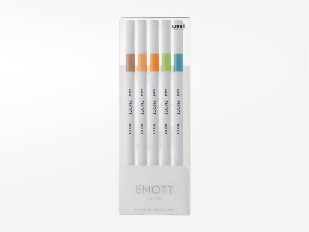 emott Fineliner Pen Set #7 Floral Color 5 Colors