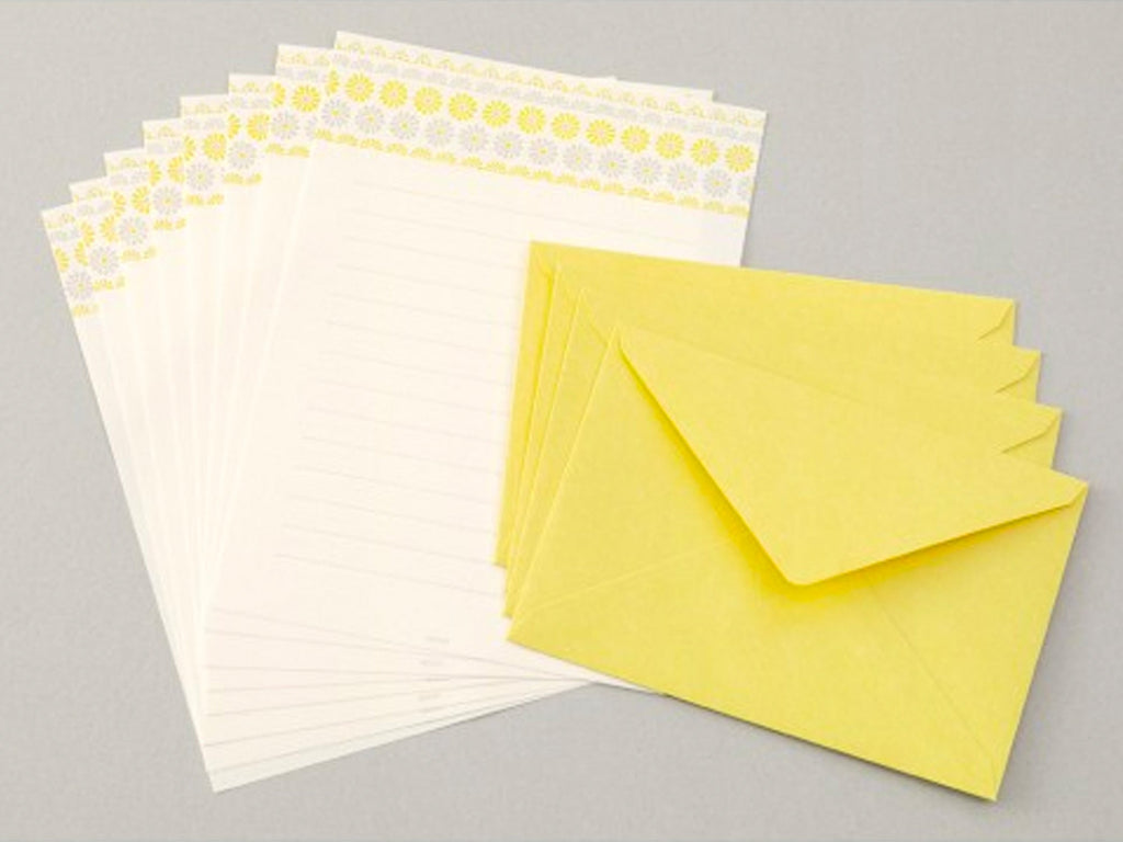 Letterpress Letter Set - Lemon