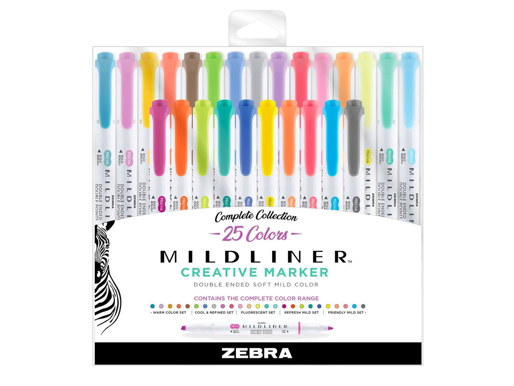 Zebra Neutrals Mildliner Highlighter + ClickArt Pack – Of Aspen Curated  Gifts