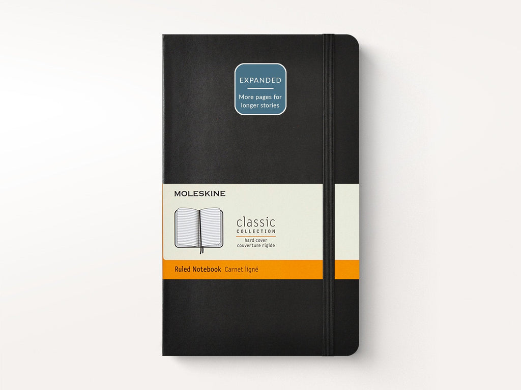 Moleskine Notebook, Expanded, Large, Ruled, Sapphire Blue, Hard Cover