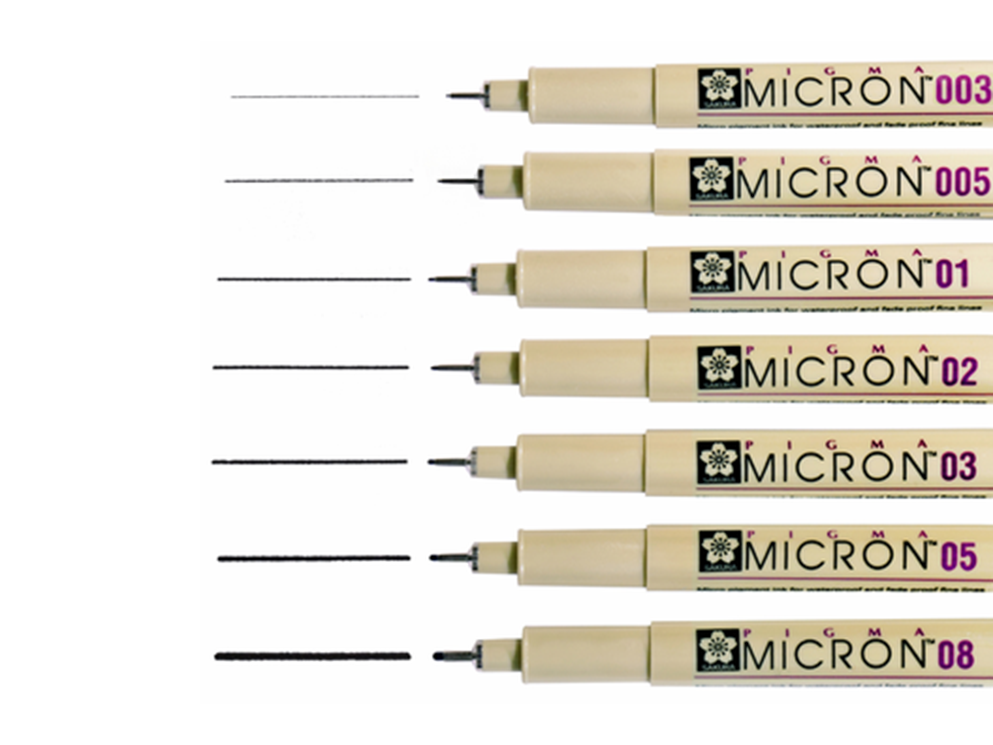 Pigma Micron Pen, Colors - Meininger Art Supply