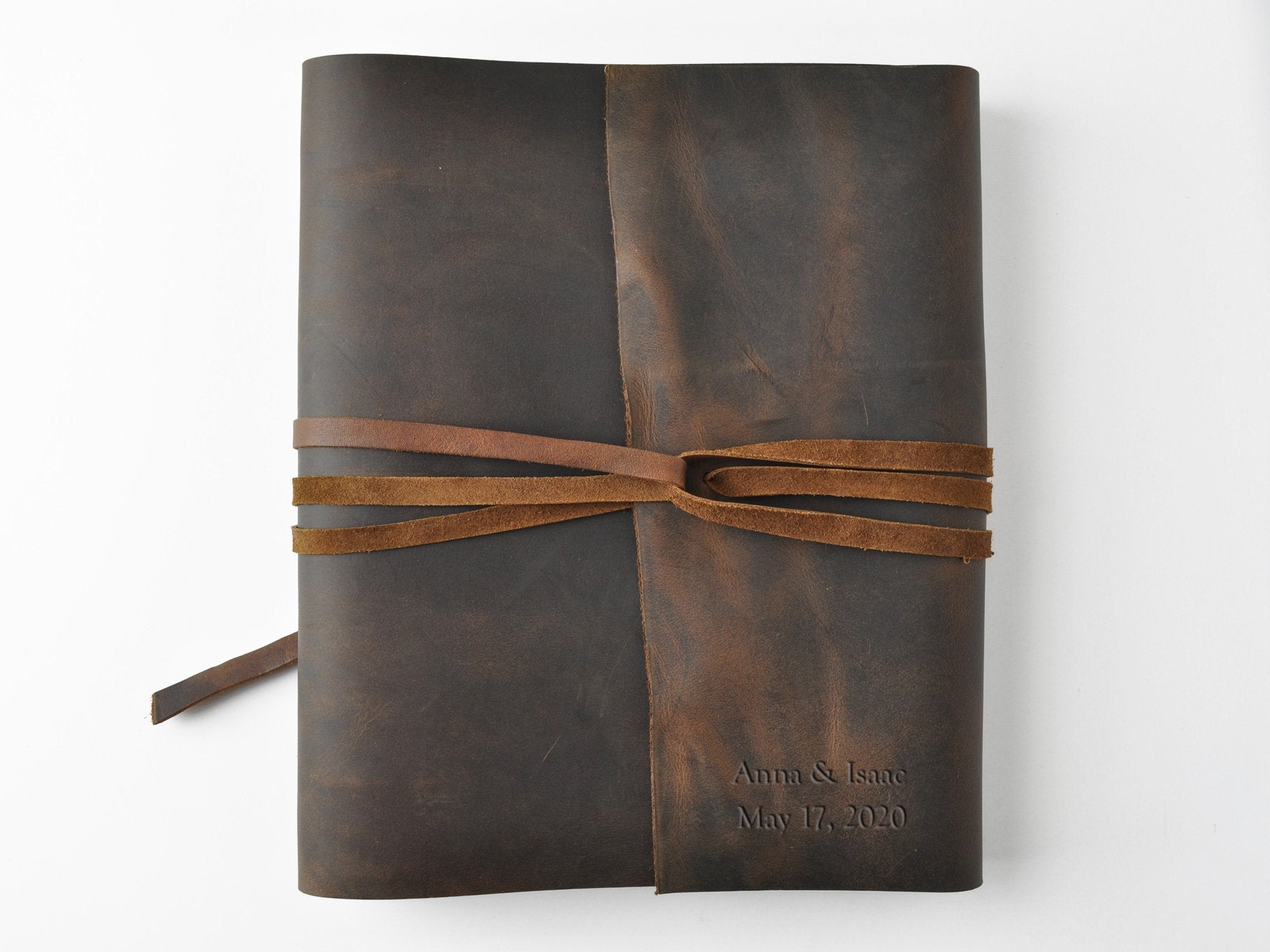 leather three ring binder