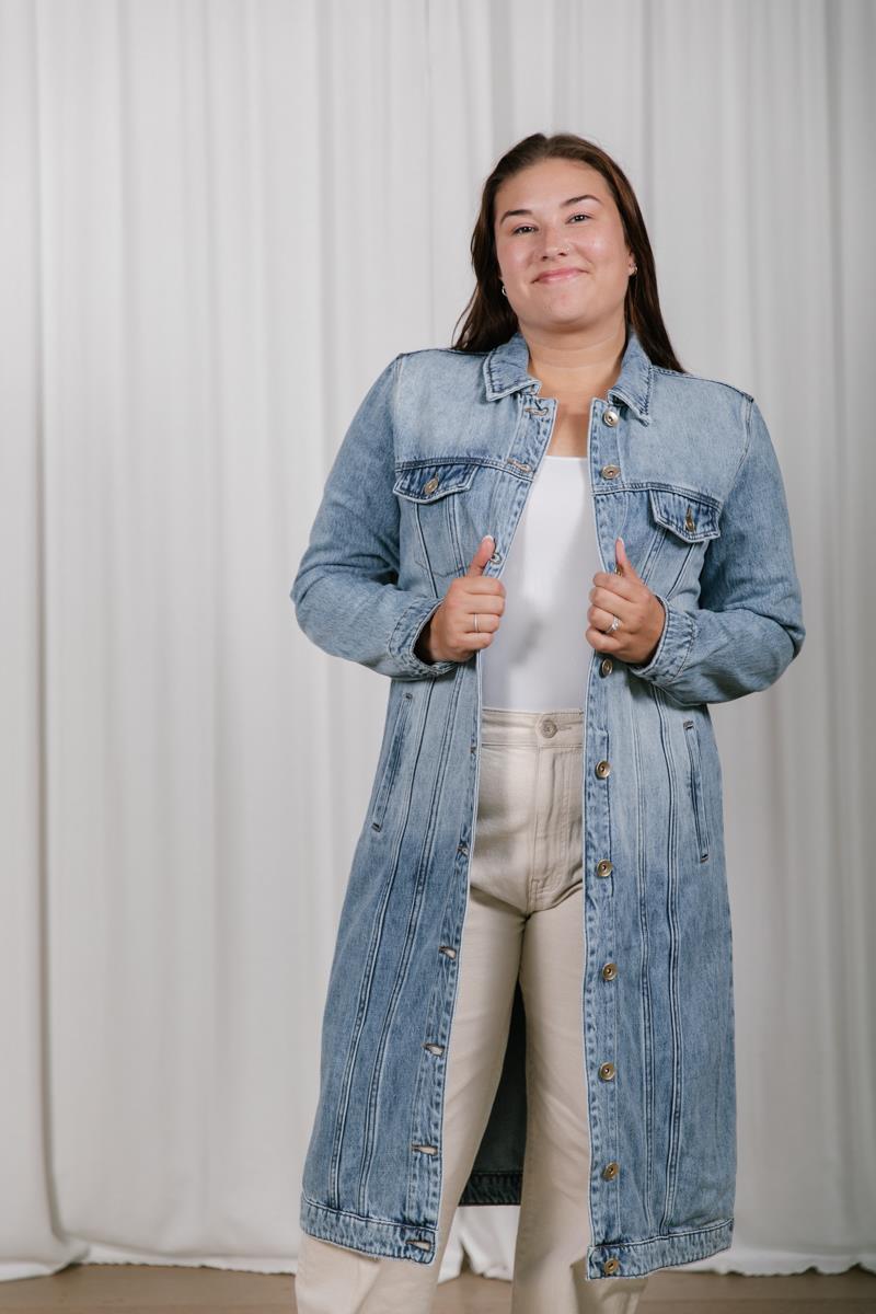 Denim Duster Jacket - Shop Pineridge Hollow product image