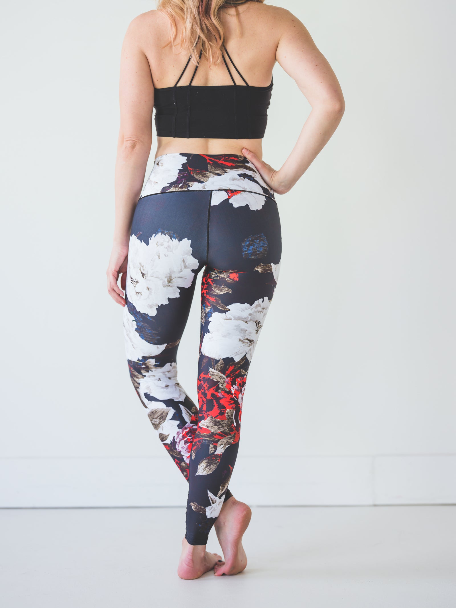 Colorado Threads Women's Black Floral Yoga Pants - Colorado Threads ...