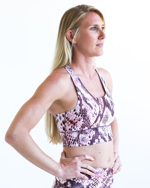 Snakeskin Longline Sports Bra *FINAL SALE* – Colorado Originals