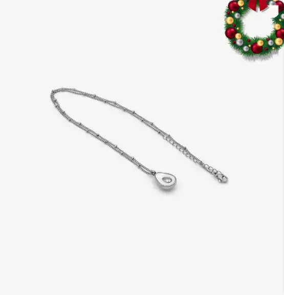 COLLIER « AVOCADO » EN ACIER INOXYDABLE - AURA PHENIX