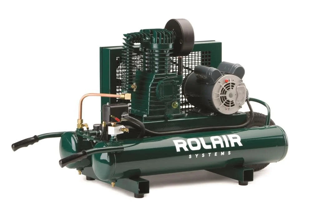 Rolair 6820K17D 9 Gal Twin Tank Compressor with Dual Controls
