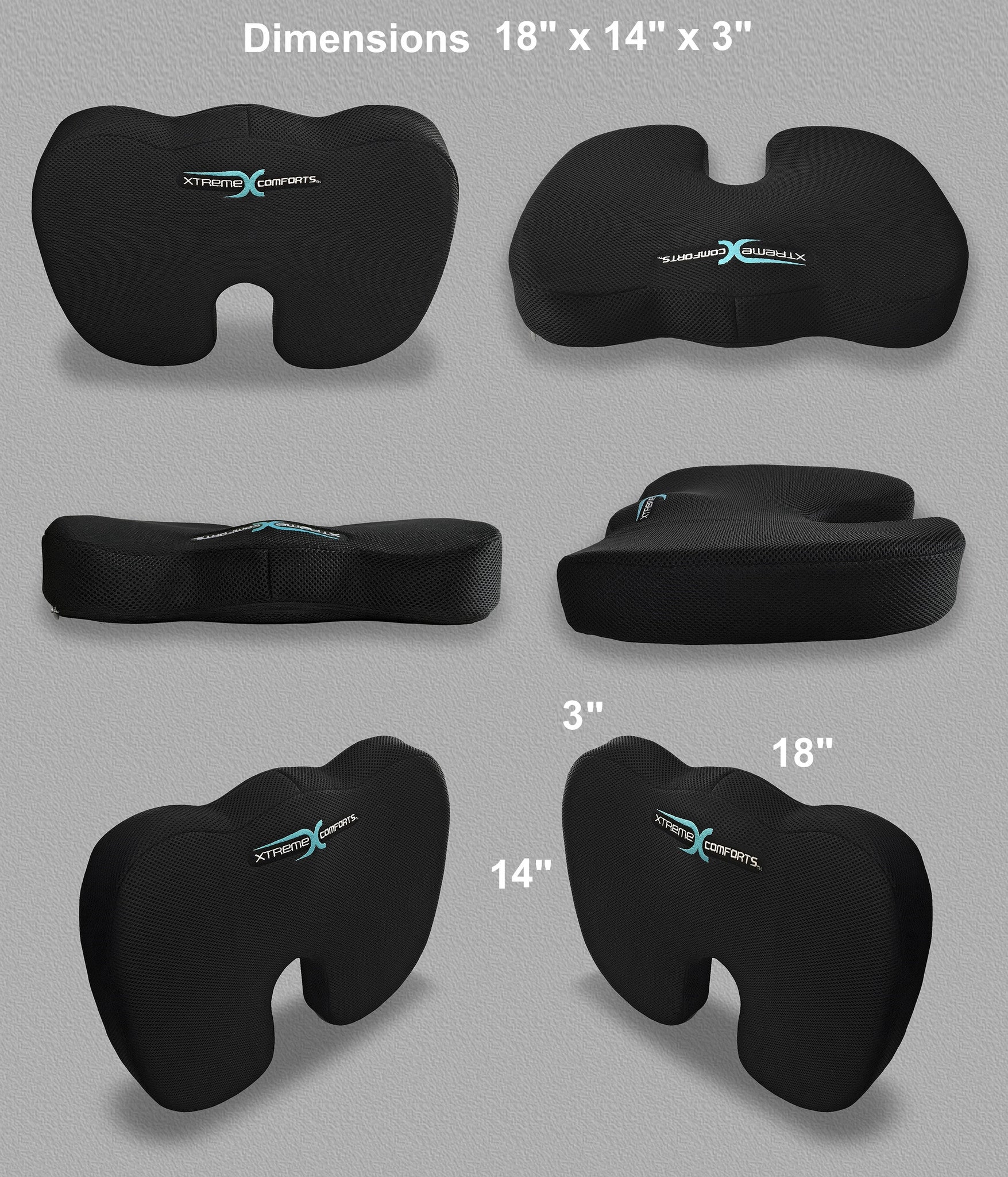 xtreme comforts back and lumbar cushion