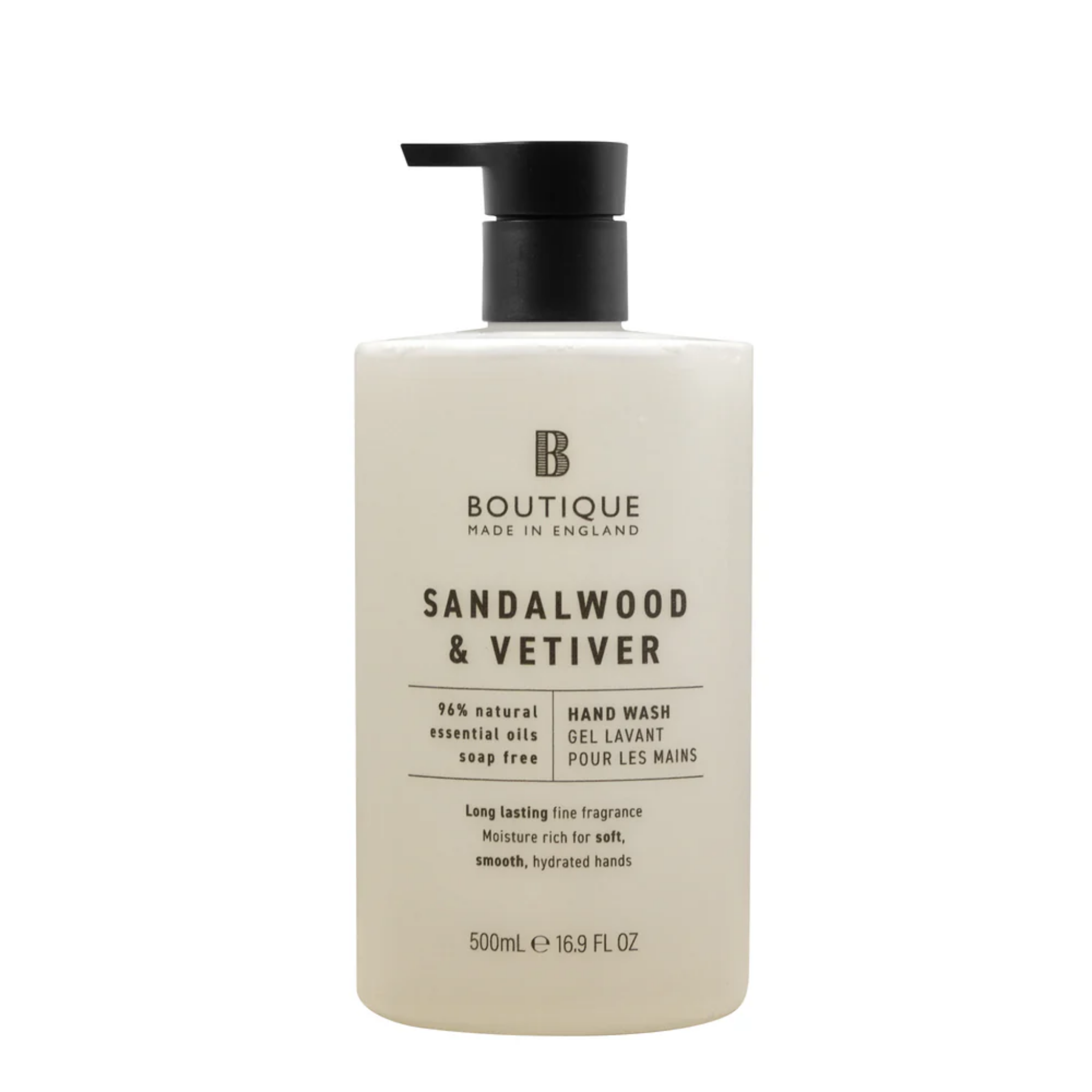 Sapun lichid cu parfum de lemn de santal & vetiver, Boutique, 500 ml