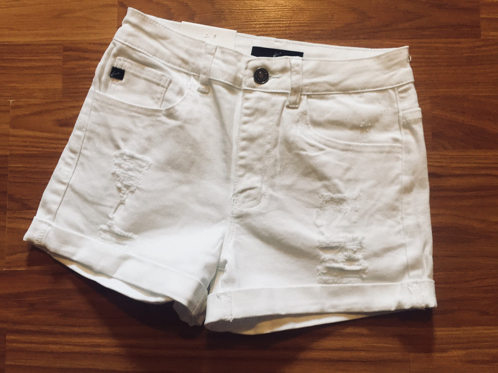 kancan white shorts